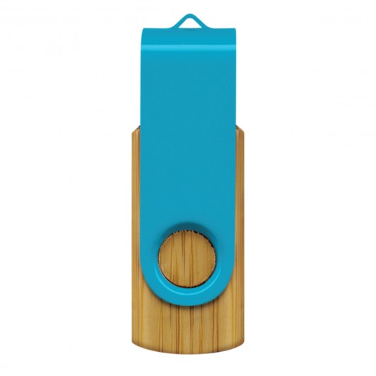 4GB Bamboo USB Drives Light Blue